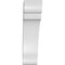 Ekena Millwork 3 1/2-in. W x 10-in. D x 14-in. H Olympic Architectural Grade PVC Knee Brace BRCP035X10X14OLY - alternate 3